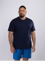 Tee-Shirt Interlock Grande Taille Bleu Marine